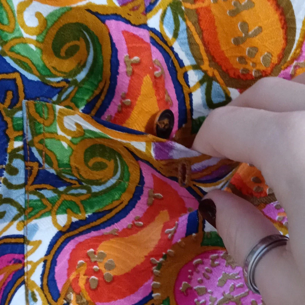 🧡Mr. Turk🧡 - Multicolor Paisley Print Jacquard Cotton Short - Picture 8 of 14